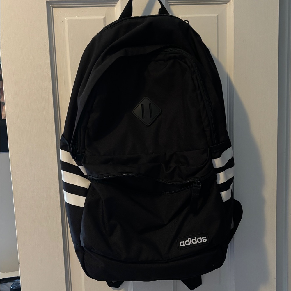Adidas Black and White Backpack Classic Design